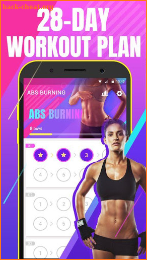 Abs workout - fat burning at home screenshot