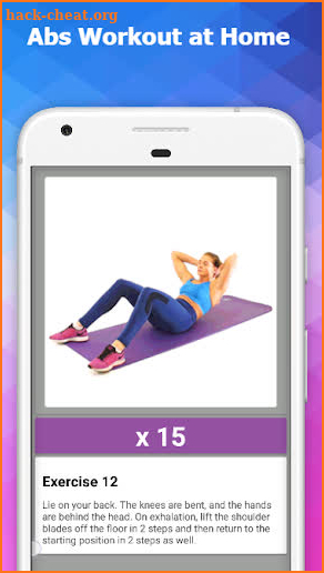 Abs Workout - Lose Weight in 30 Days. Fitness Home screenshot