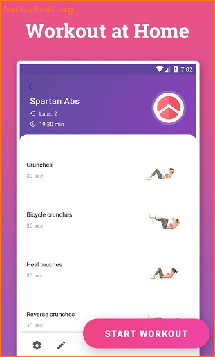 Absbee: Ab Workouts to Lose Belly Fat screenshot