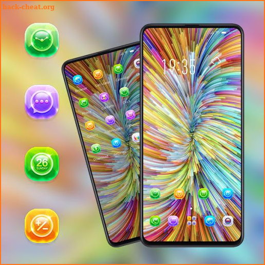 Abstract Color Bar Classic 2019 phone theme screenshot
