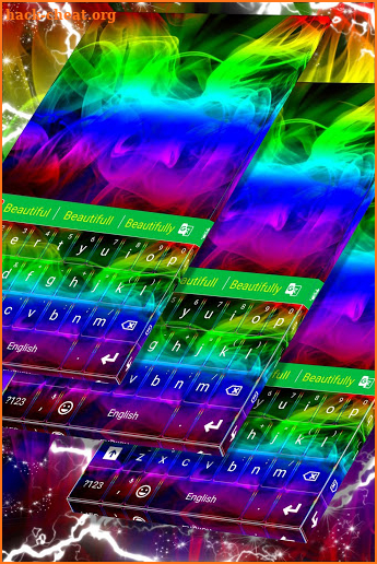 Abstract Colourful Keyboard screenshot