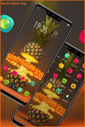 Abstract theme Exploding pineapple screenshot