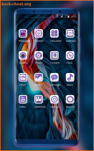 Abstract theme for Lg V50 launcher screenshot