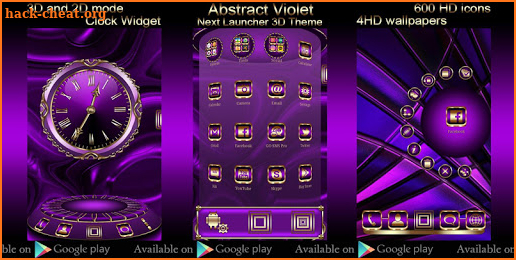 Abstract Violet Go Locker theme screenshot