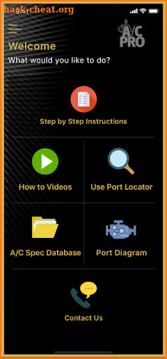 A/C Pro® DIY Auto A/C Recharge Guide screenshot