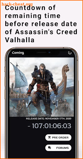 AC Valhalla Countdown - Include info screenshot