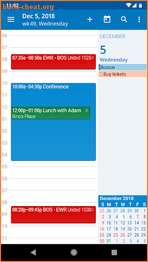 aCalendar - Android Calendar screenshot