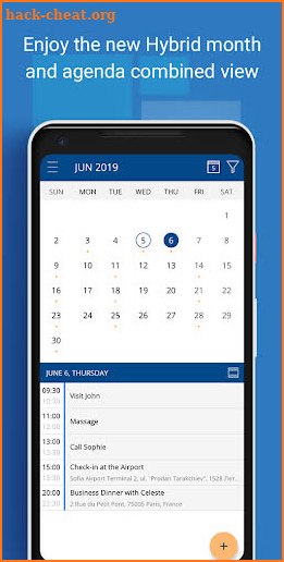 Accemo Calendar screenshot