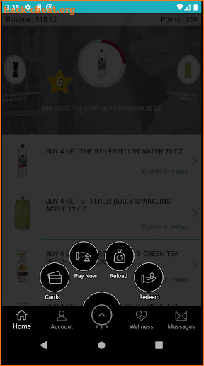 Accent Food Services Rewards screenshot