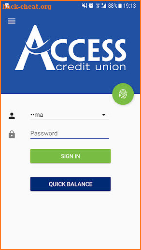 Access Credit Union screenshot