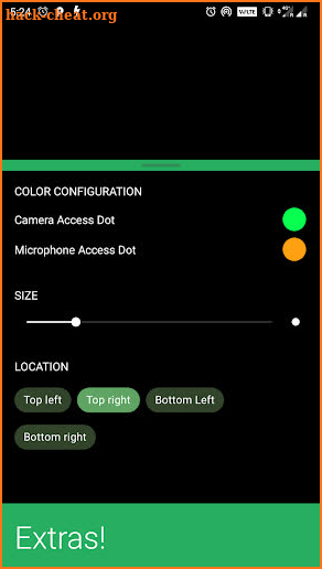Access Dots - iOS 14 cam/mic access indicators! screenshot