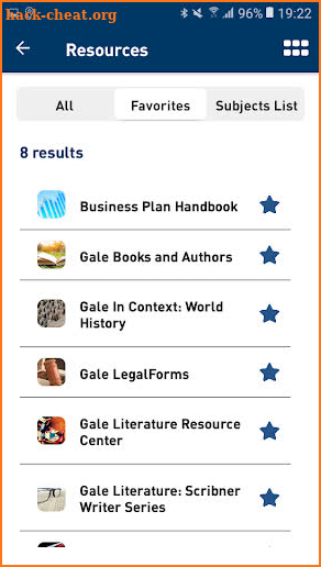 Access My Library® screenshot