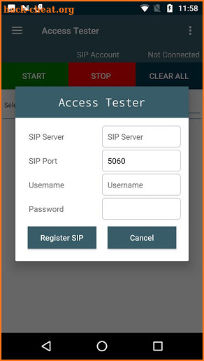 Access Tester screenshot