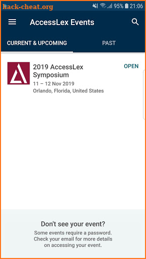 AccessLex Institute Events screenshot
