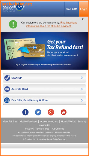 Account Now Prepaid Cards - FREE screenshot