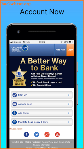 AccountNow - Mobile screenshot