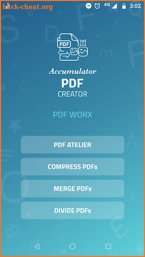 Accumulator PDF creator screenshot
