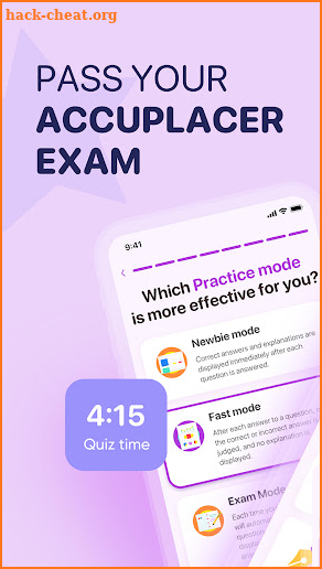 Accuplacer Practice Exam 2022 screenshot