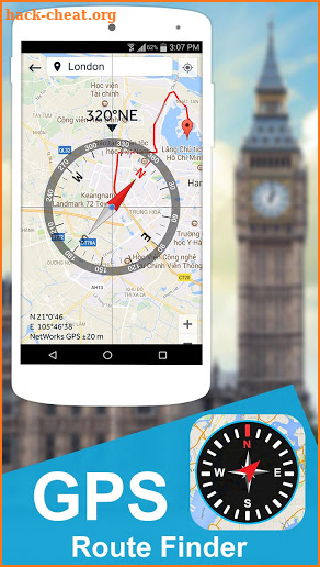 Accurate Compass Navigator: GPS Direction Finder screenshot