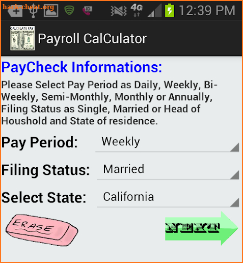 Accurate Pay Calculator - NoAd screenshot