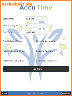 AccuTime - Productivity Calculator for Therapists screenshot