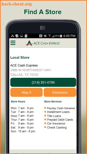 ACE Cash Express Mobile Loans screenshot