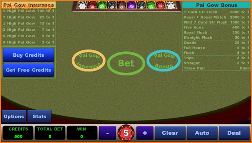 Ace Pai Gow Poker screenshot