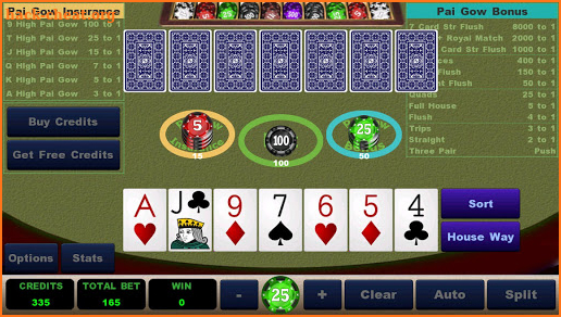 Ace Pai Gow Poker screenshot