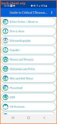 ACEP Critical Ultrasound Guide screenshot