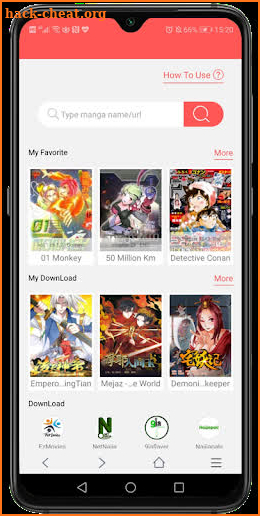 Acfan Manga Reader: 20+ free manga&anime sources screenshot