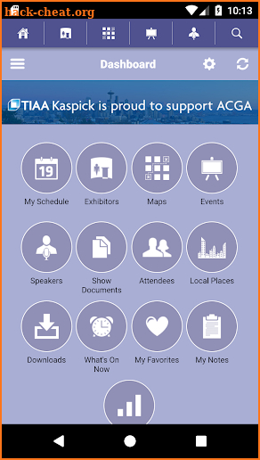 ACGA Conferences screenshot