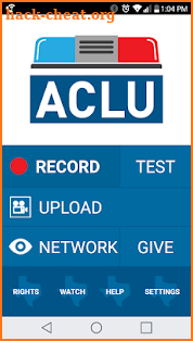 ACLU Blue screenshot