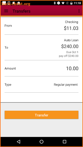 ACMG FCU Mobile Banking screenshot