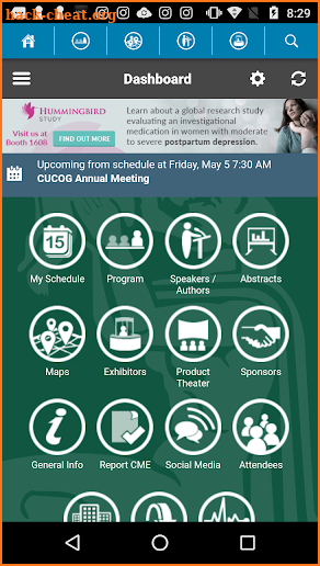 ACOG Annual Meetings screenshot