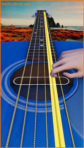 Acoustic electric guitar game screenshot