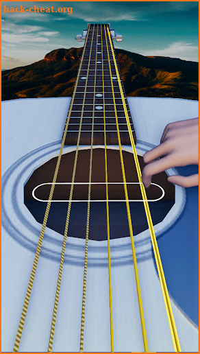 Acoustic electric guitar game screenshot