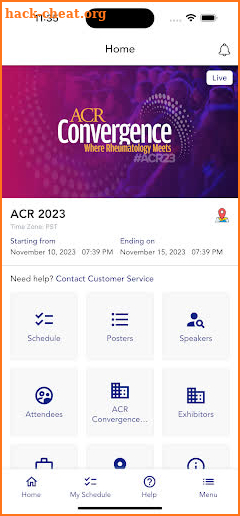ACR Convergence 2023 screenshot