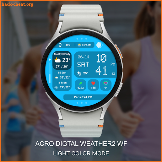 ACRO Digital Weather Watchface screenshot