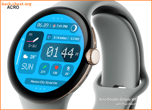 ACRO Double Simple Watchface screenshot
