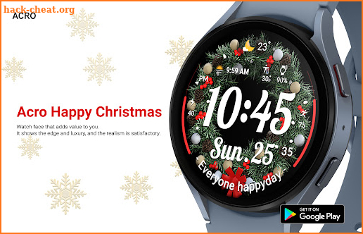 ACRO Happy Christmas Watchface screenshot