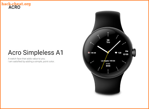 ACRO Simpleless A1 Watchface screenshot
