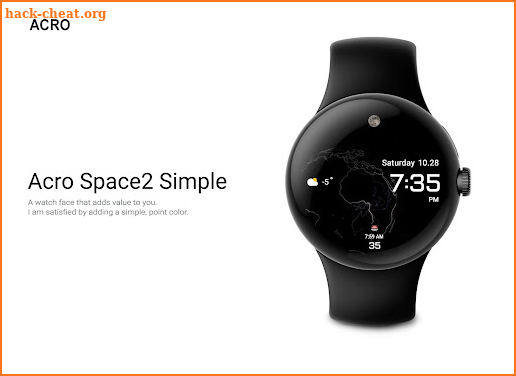 ACRO Space2 Simple Watchface screenshot