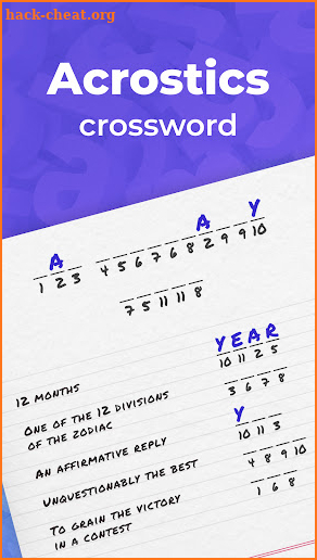 Acrostics – Crossword Puzzle screenshot