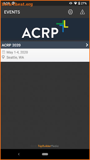 ACRP Meetings screenshot