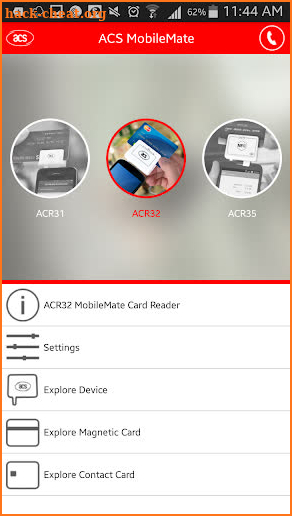 ACS MobileMate screenshot