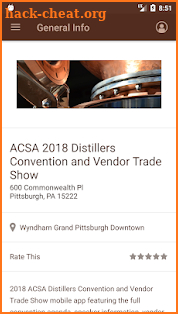 ACSA '18 Distillers Convention screenshot
