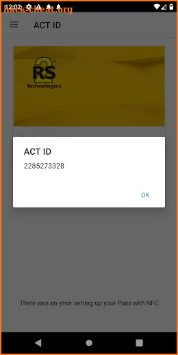 ACT ID RS2 screenshot