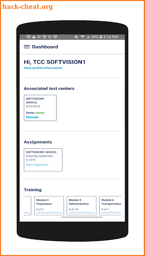 ACT Test Center Manager screenshot