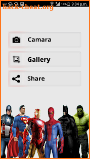 Action Characters Selfie - Spiderman/Batman screenshot