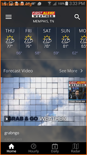 Action News 5 Memphis Weather screenshot